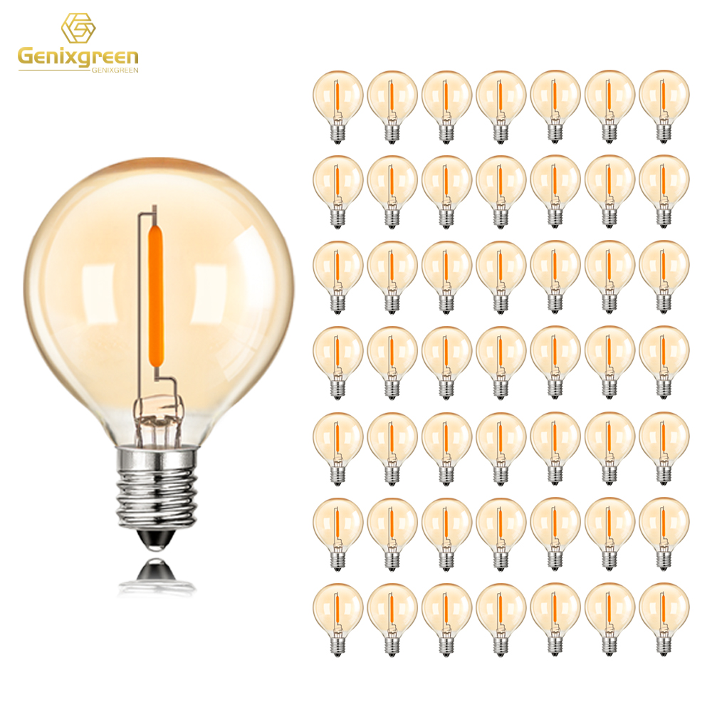 Outdoor Lighting Glass Replacement - 50 шт. G40 гирлянда, сменные лампочки,