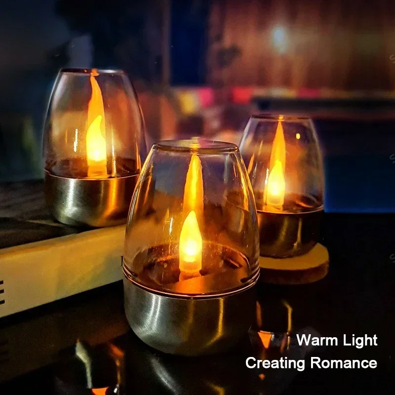 Halo Outdoor Lighting - Светодиодные солнечные свечи, беспламенный перезаряжаемый ночник