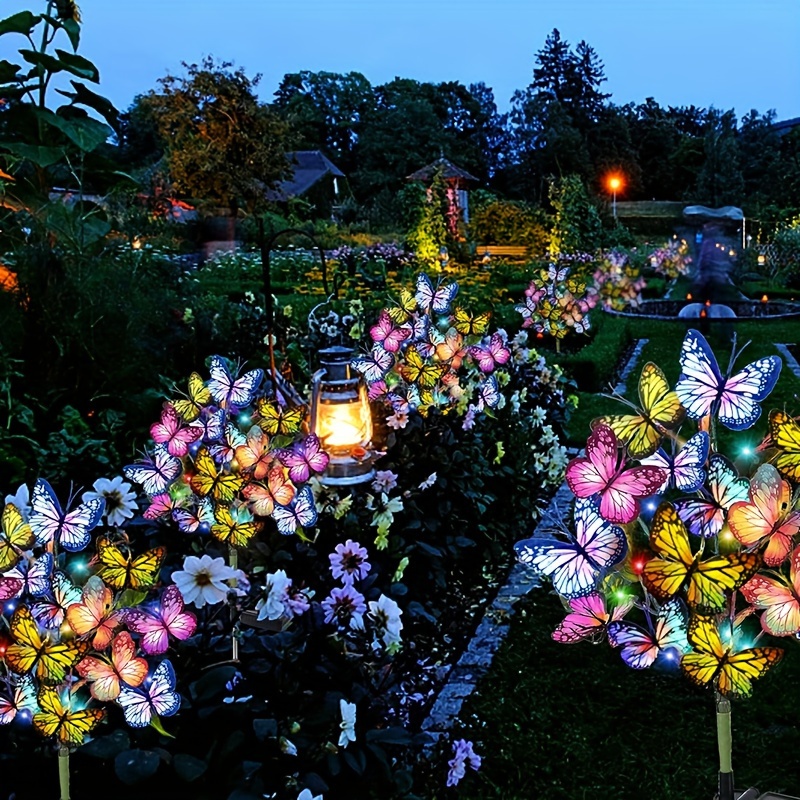 Solar Path Light - Солнечные светодиодные садовые фонари-бабочки, водонепроницаемые красочные