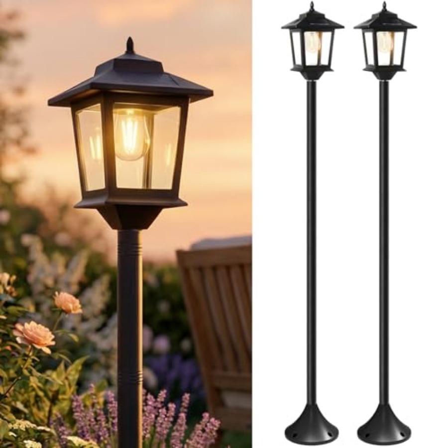 Outdoor Lighting Lamp - Уличные солнечные светильники на столбах, комплект