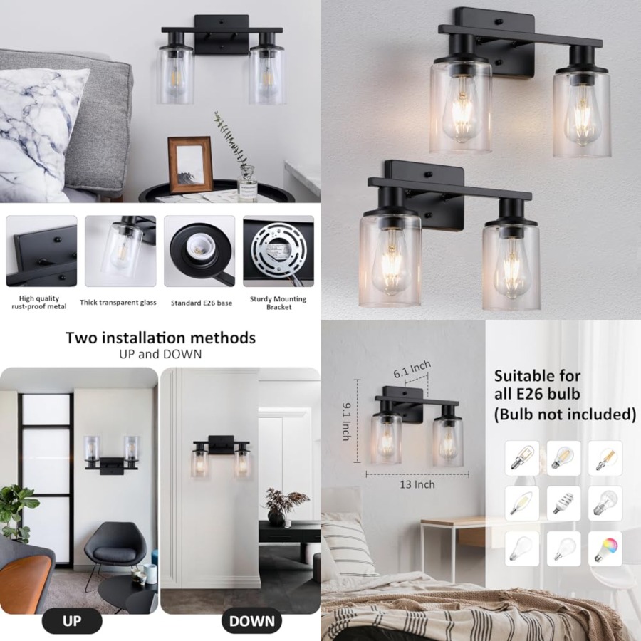 Solar Wall Sconce - Матовые светильники для ванной комнаты над