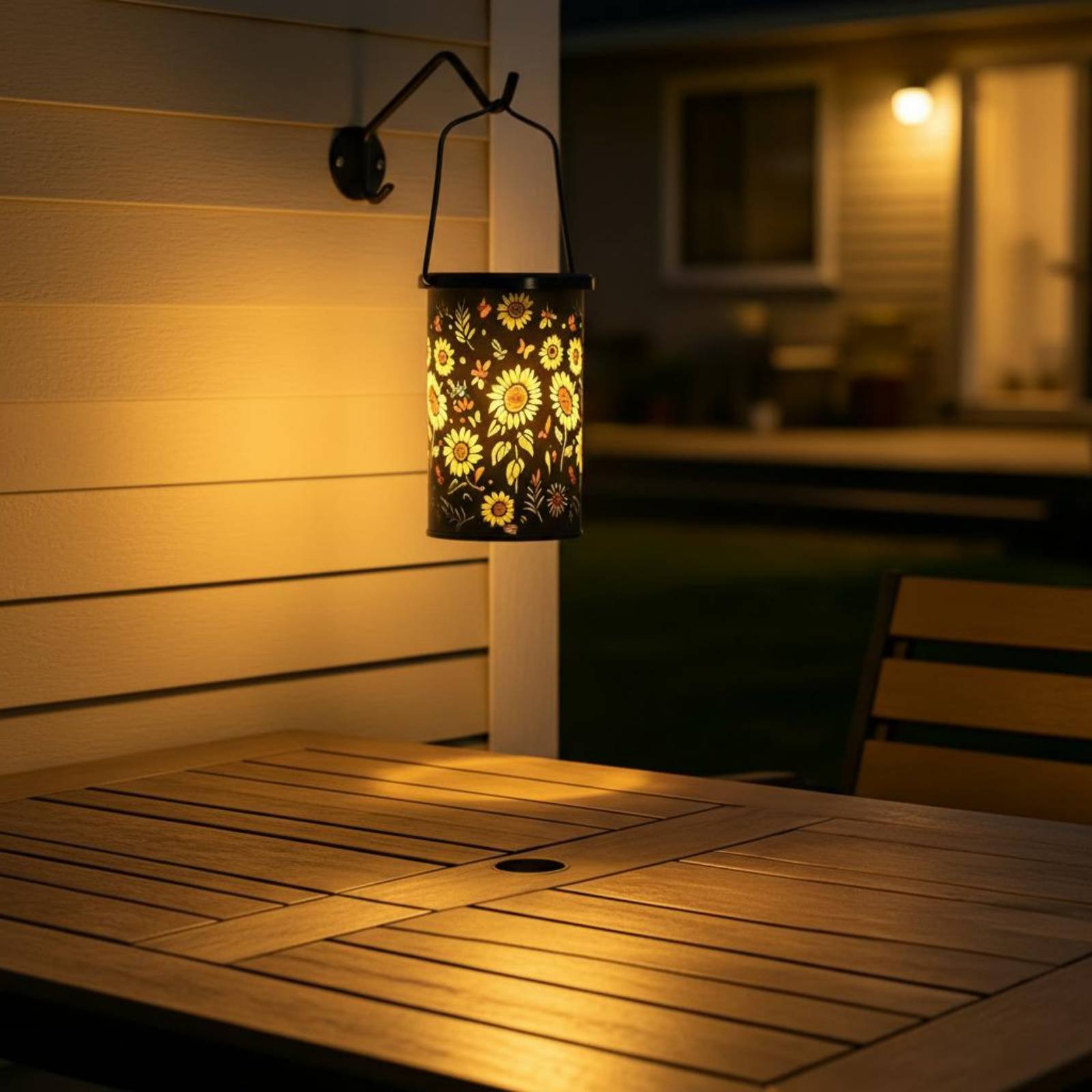Outdoor Lighting Battery - Солнечный фонарь с цветочным узором в