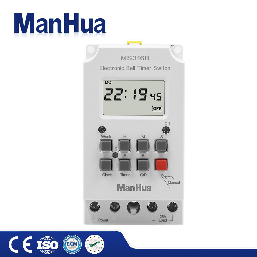 Outdoor Lighting Timer Switch - Программируемый таймер ManHua MS316B, 220 В,