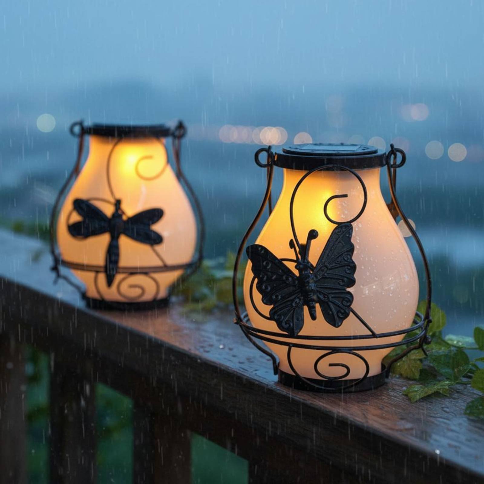 Outdoor Lighting Battery - Солнечный фонарь-бабочка, водонепроницаемый, декоративный светильник для