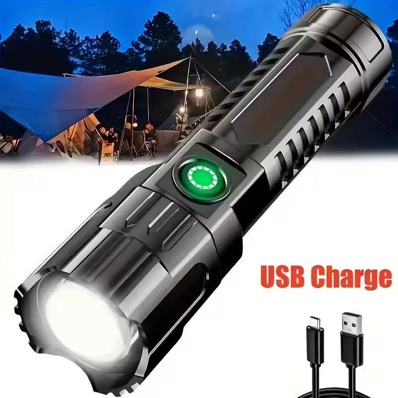 Outdoor Lighting Usa - Новый мощный светодиодный фонарик с USB-зарядкой,
