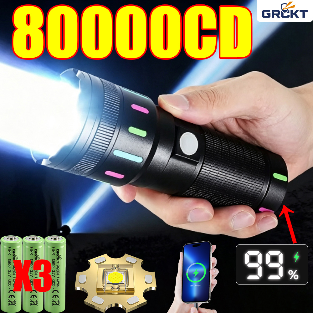 Outdoor Lighting Usa - 80000CD Самый мощный светодиодный фонарь, тактический