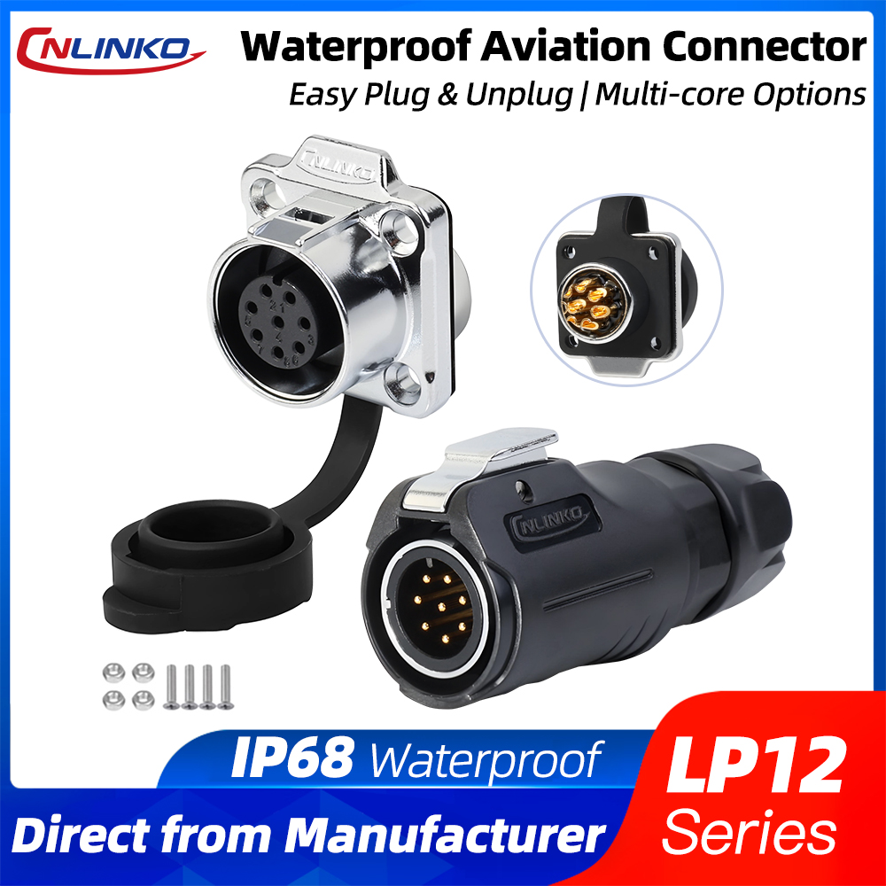 Outdoor Lighting Kits - Круглый промышленный разъем CNLINKO M12 IP68