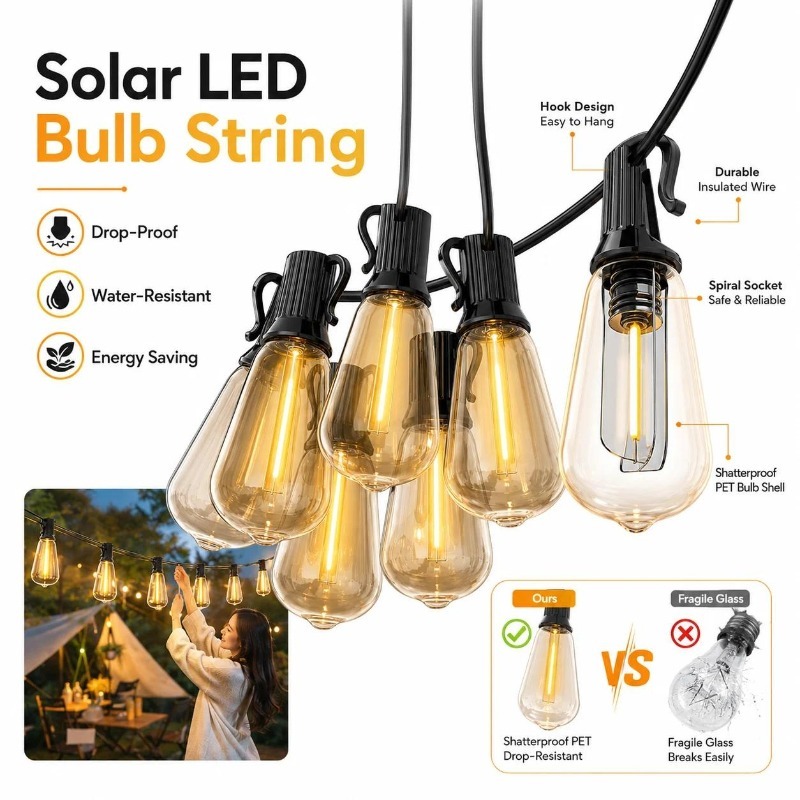 Solar Path Light - Уличные солнечные светодиодные гирлянды в виде