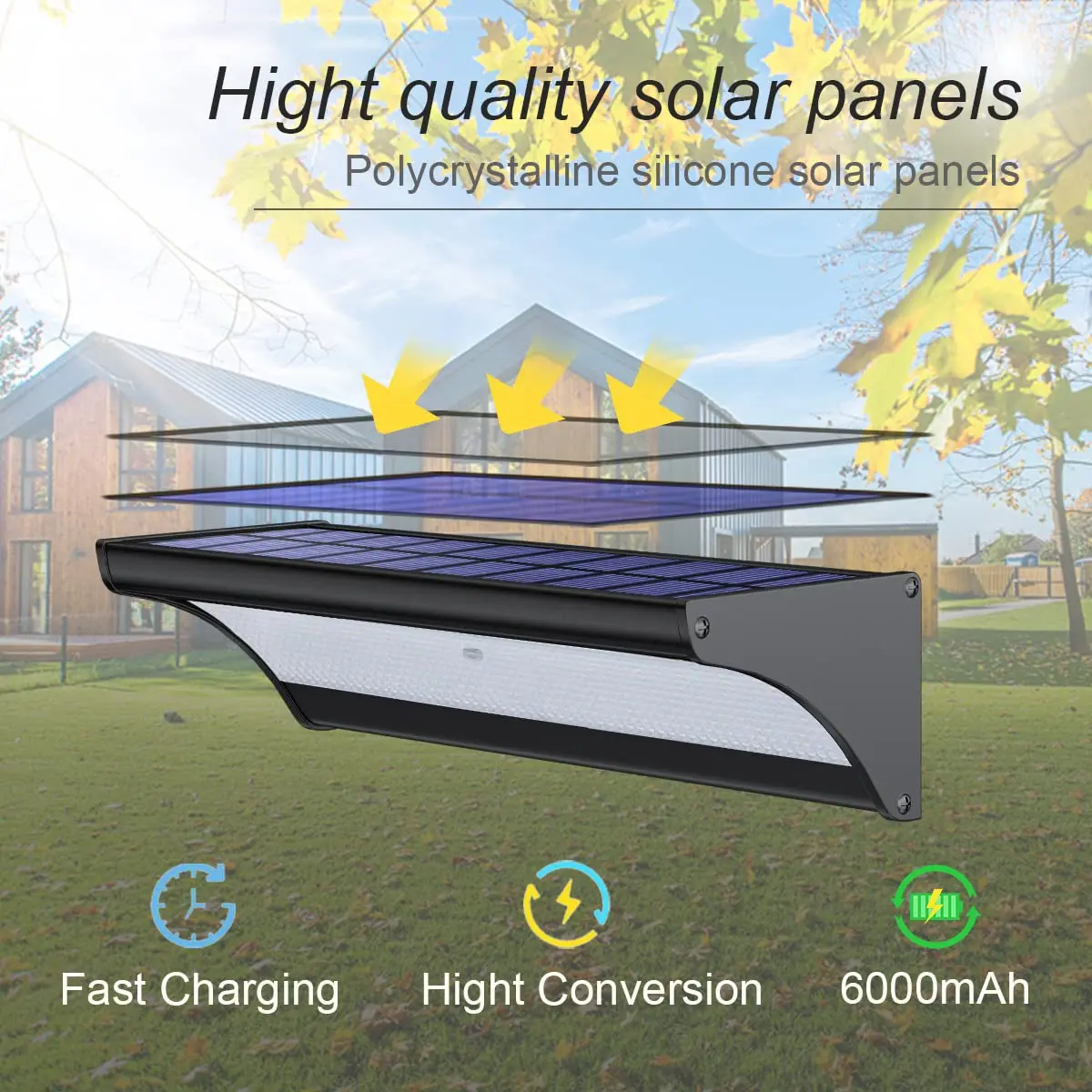 60/48 светодиодный уличный сол – обзор и цена Solar Wall Sconce