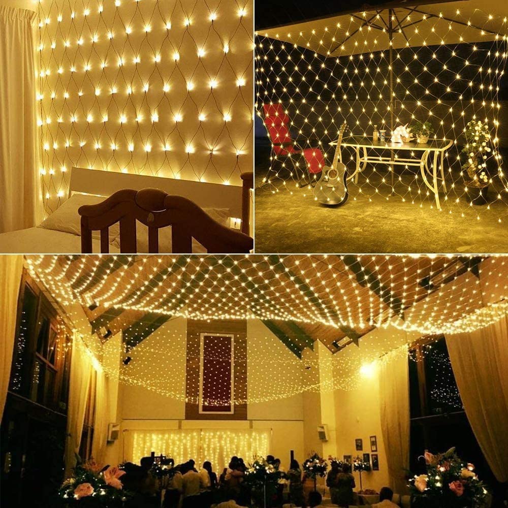 Светодиодные сетчатые гирлянды – обзор и цена Outdoor Lighting Grid Screen