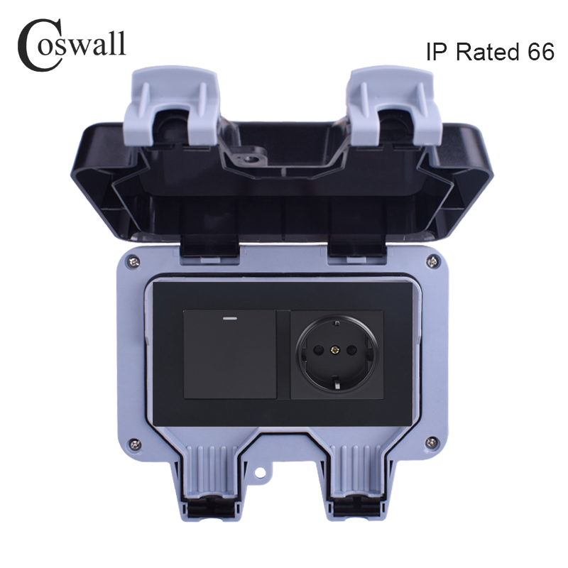Уличная настенная розетка Cosw – обзор и цена Outdoor Lighting Switch
