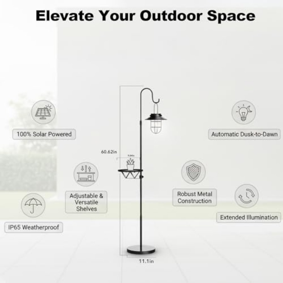 Солнечный напольный светильник – обзор и цена Outdoor Lighting Lamp
