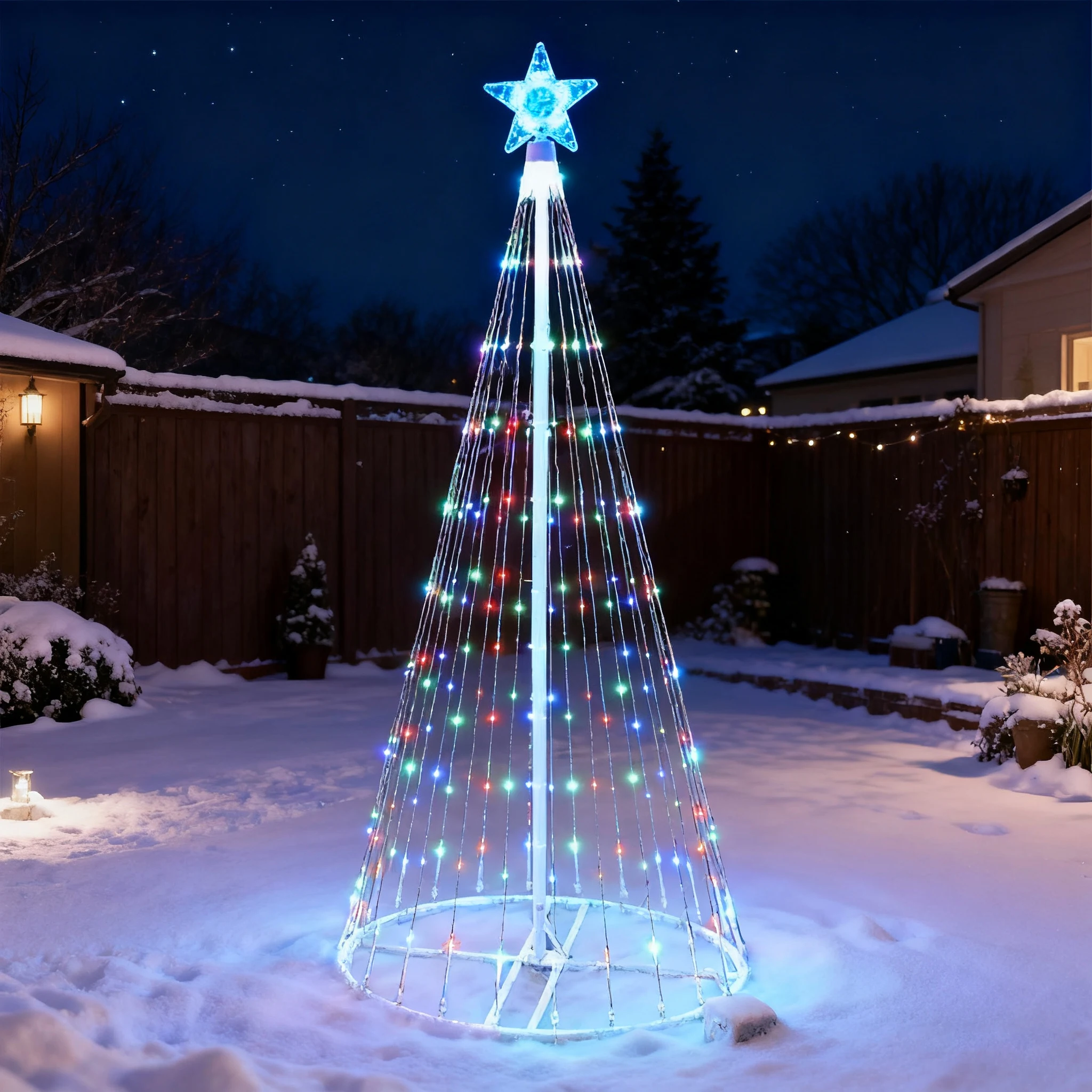 Светодиодные гирлянды с водопа – обзор и цена Outdoor Lighting Company