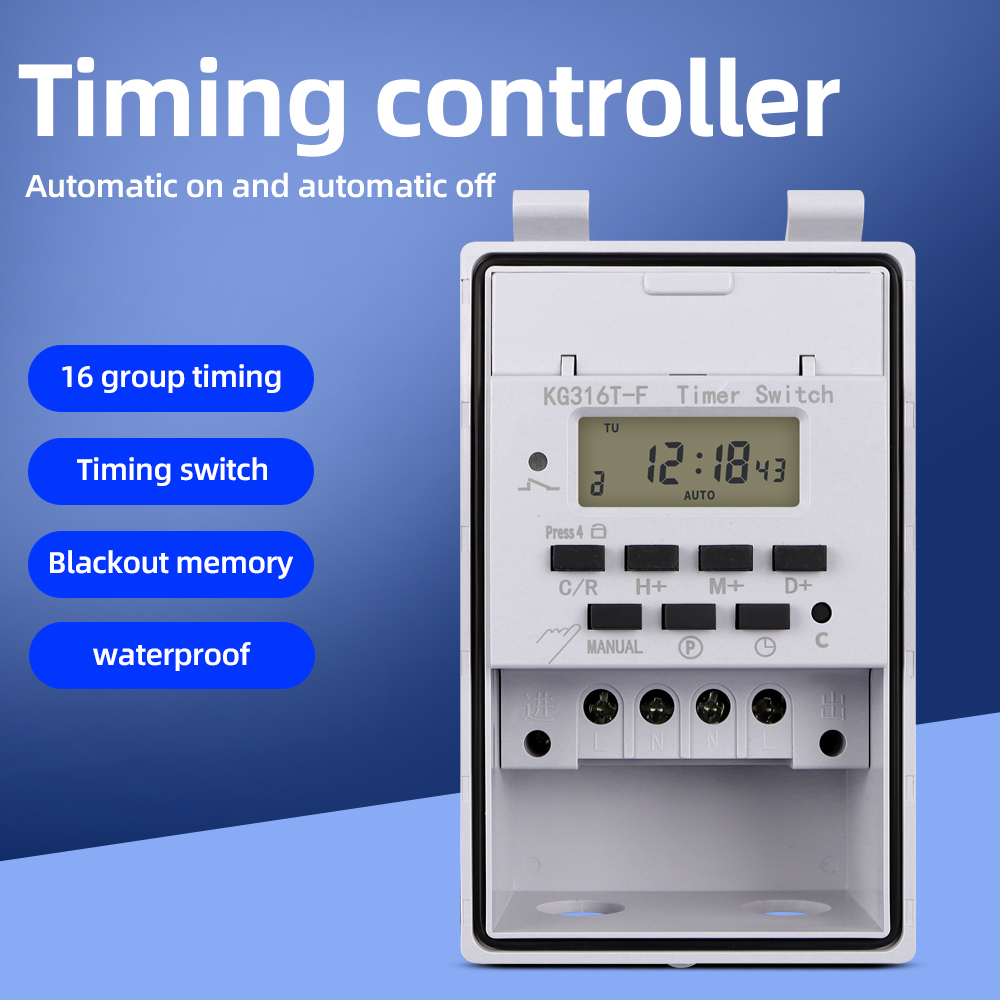 Цифровой таймер 220 В 30 А вод – обзор и цена Outdoor Lighting Timer Switch