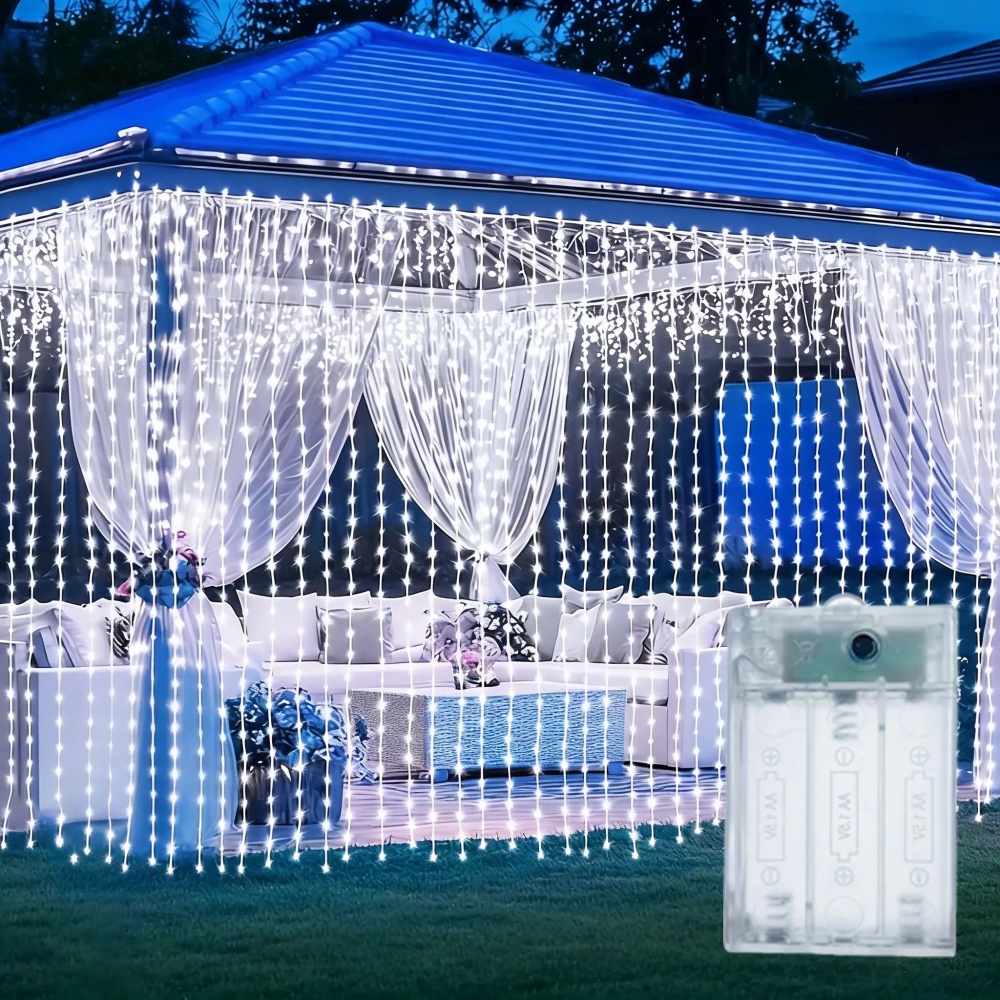 Светодиодная гирлянда-штора дл – обзор и цена Outdoor Lighting On House