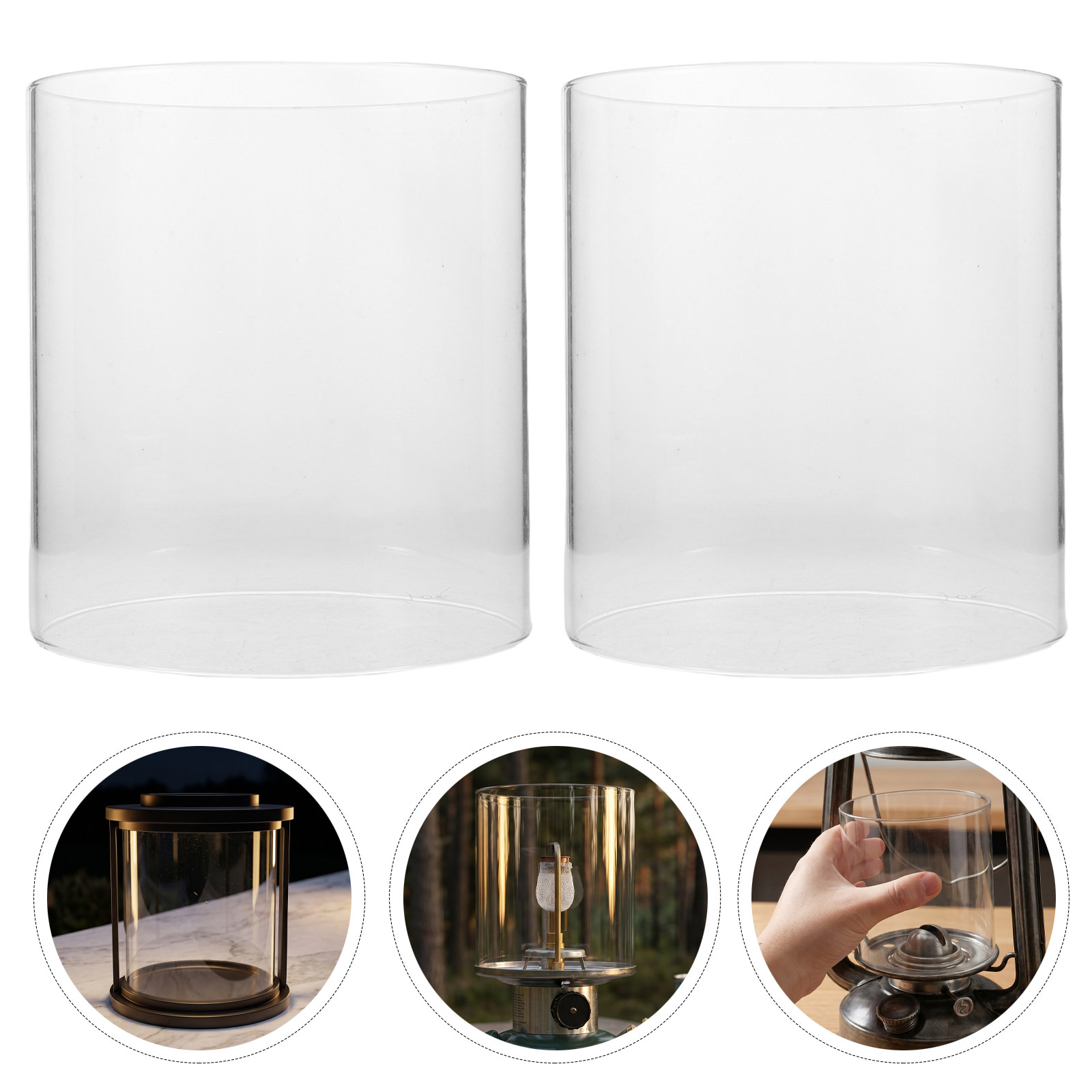 2 шт. Прозрачные стеклянные ко – обзор и цена Outdoor Lighting Glass Replacement