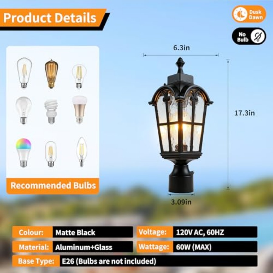 Уличные светильники на столбах – обзор и цена Outdoor Lighting Battery