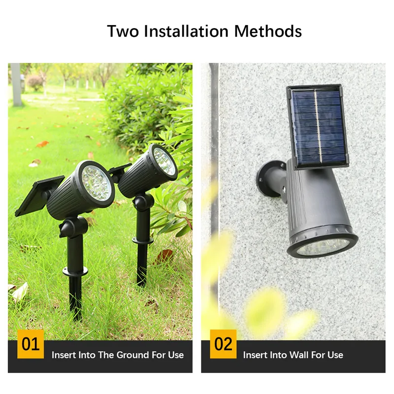 1/2 шт. солнечных ландшафтных  – обзор и цена Solar Wall Sconce