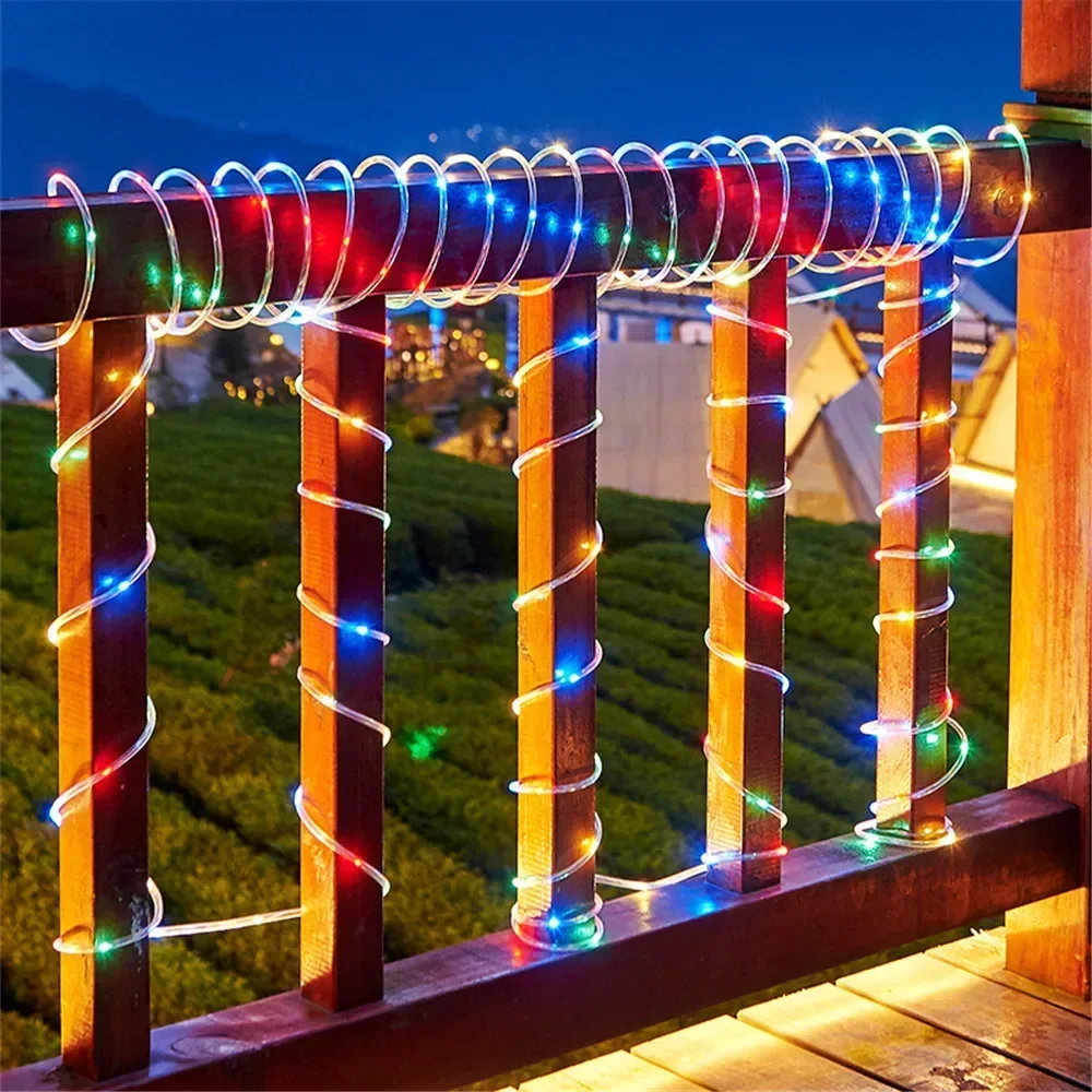 Солнечные гирлянды-шнуры для у – обзор и цена Outdoor Lighting On House